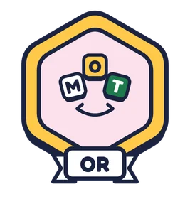 Badge Or d'Anagrammes