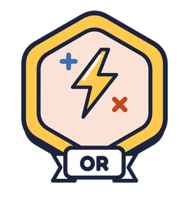 Badge Or de Calcul éclair